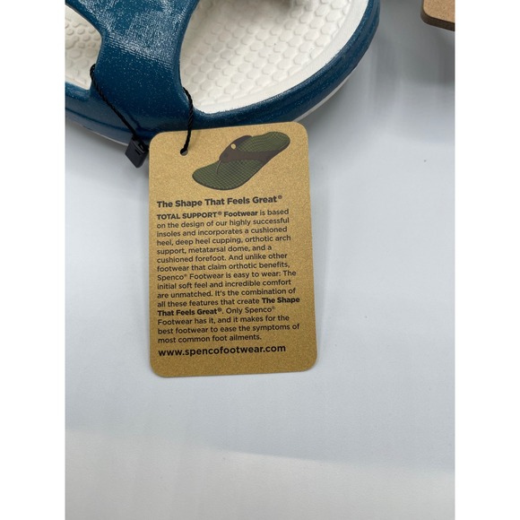 Spenco Fusion Pearl Women's Ink Blue Casual Comfort Slides Sandals Size 6W - Picture 8 of 8